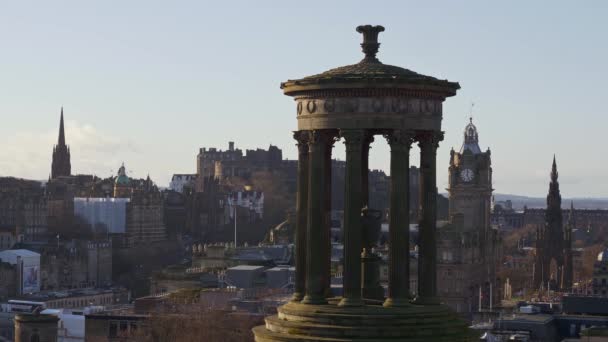 Paisajes Urbanos Edimburgo Escocia Edimburgo Reino Unido Enero 2020 — Vídeo de stock