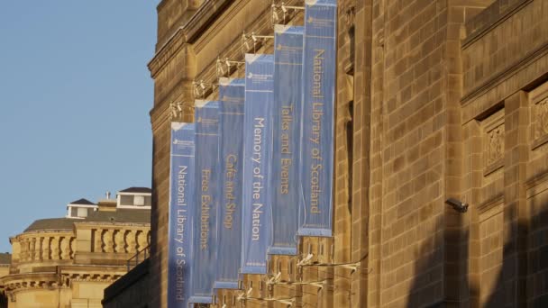 Bibliothèque Nationale Écosse Édimbourg Edinburgh Royaume Uni Janvier 2020 — Video