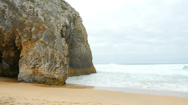 Beautiful Adraga Beach Atlantic Ocean Coast Portugal Travel Photography — Stock Photo, Image