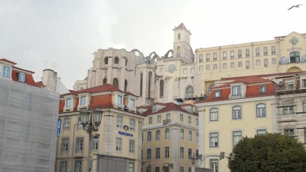 Typische Gebouwen Historische Stad Lissabon Lissabon Portugal Oktober 2019 — Stockvideo