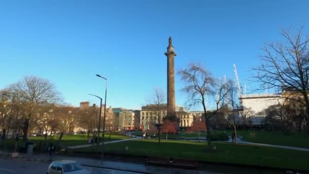 Andrews Square Der Stadt Edinburgh Edinburgh Schottland Januar 2020 — Stockvideo