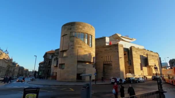 Skócia Nemzeti Múzeuma Edinburghban Edinburgh Skócia 2020 Január — Stock videók