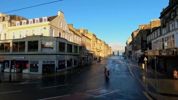 Edinburgh Városképei Skócia Fővárosa Edinburgh Skócia 2020 Január — Stock videók