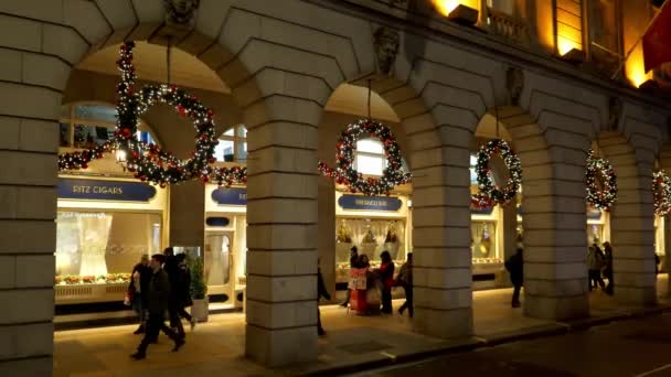 Arcade Dell Hotel Ritz Londra Londra Regno Unito Dicembre 2019 — Video Stock