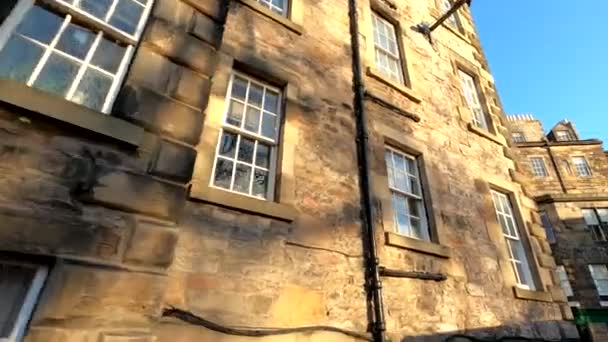 Edinburgh Eski Kasabası Edinburgh Skoçya Ocak 2020 — Stok video