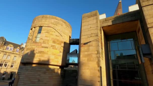 Edinburgh Skoçya Ulusal Müzesi Edinburgh Skoçya Ocak 2020 — Stok video