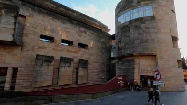 Muzeum Narodowe Szkocji Edynburgu Edynburg Szkocja Stycznia 2020 — Wideo stockowe