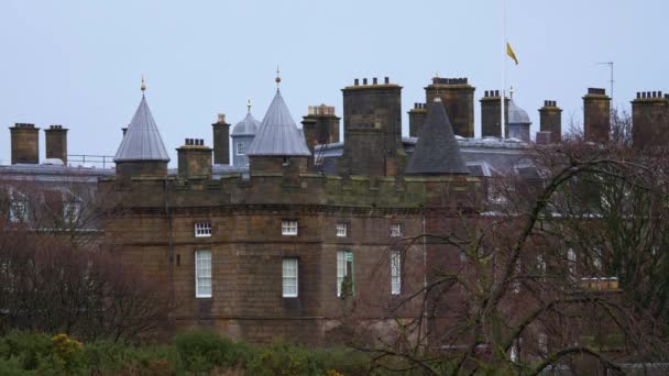 Holyrood Palast Edinburgh Edinburgh Vereinigtes Königreich Januar 2020 — Stockvideo