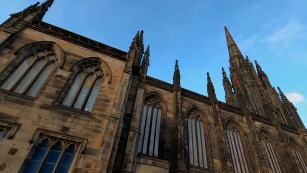Cityscapes Edinburgh Πρωτεύουσα Της Σκωτίας Εδιμβούργο Σκωτία Ιανουαρίου 2020 — Αρχείο Βίντεο