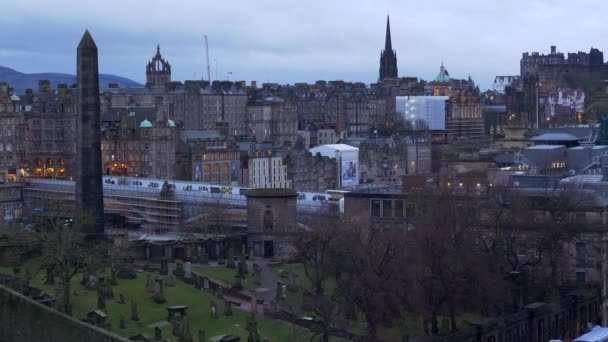 Paysages Urbains Édimbourg Écosse Edinburgh Royaume Uni Janvier 2020 — Video