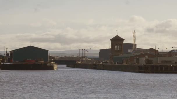 Puerto Edimburgo Ocean Terminal Leith Edimburgo Reino Unido Enero 2020 — Vídeo de stock