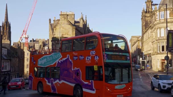 Paisajes Urbanos Edimburgo Escocia Edimburgo Reino Unido Enero 2020 — Vídeos de Stock