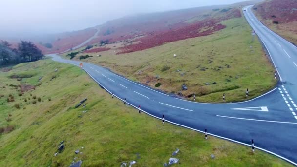 Incroyable Parc National Brecon Beacons Pays Galles Partir Séquences Aériennes — Video
