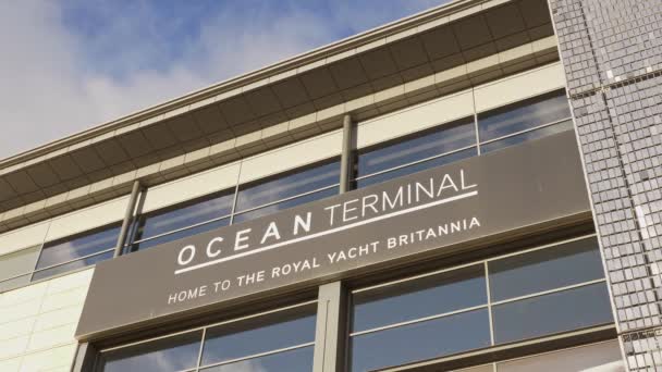 Ocean Terminal Edinburgh Leith Edinburgh Verenigd Koninkrijk Januari 2020 — Stockvideo