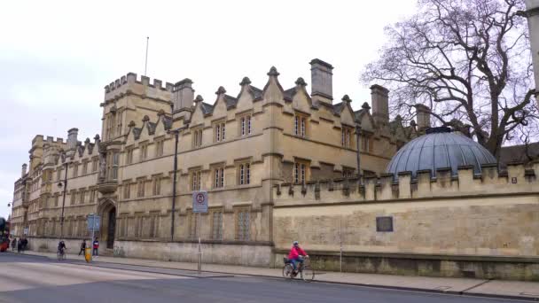 Cityscapes Oxford England Oxford United Kingdom January 2020 — ストック動画