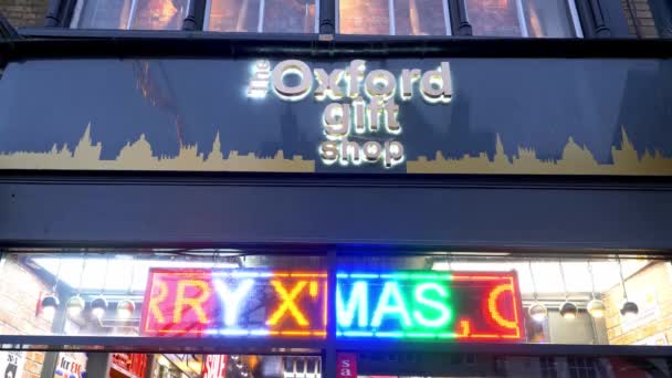 Oxford Gift Shop Oxford Regno Unito Gennaio 2020 — Video Stock