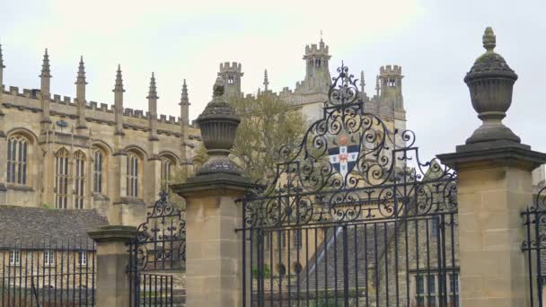 Christ Church Cathedral Oxford University Oxford England Oxford Ηνωμένο Βασίλειο — Αρχείο Βίντεο