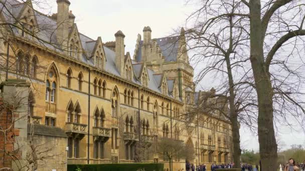 Christ Church Cathedral Oxford University Oxford England Oxford United Kingdom — Stockvideo