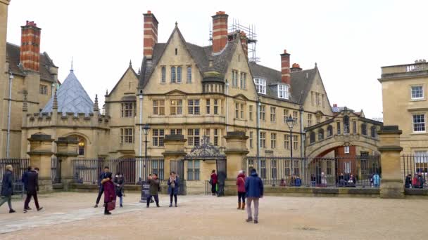 Miasta Oksfordu Anglii Oxford Wielka Brytania Stycznia 2020 — Wideo stockowe
