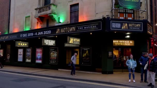 Motown Musical New Theatre Oxford Oxford Regno Unito Gennaio 2020 — Video Stock