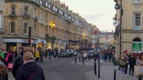 Stadtlandschaften Von Bath England Bath Vereinigtes Königreich Dezember 2019 — Stockvideo