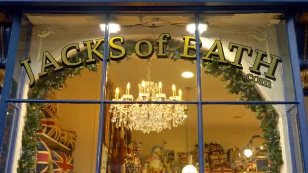Jacks Bath Store Bath England Bath Ηνωμένο Βασίλειο Δεκεμβρίου 2019 — Αρχείο Βίντεο