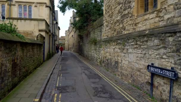 Brewer Street Oxford England Oxford Egyesült Királyság Január 2020 — Stock videók