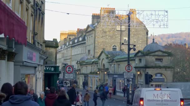 Pohledy Město Bath England Bath Velká Británie Prosince 2019 — Stock video
