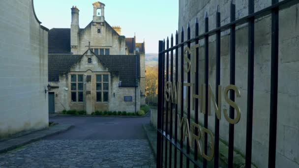 Paisajes Urbanos Bath England Baño Reino Unido Diciembre 2019 — Vídeo de stock