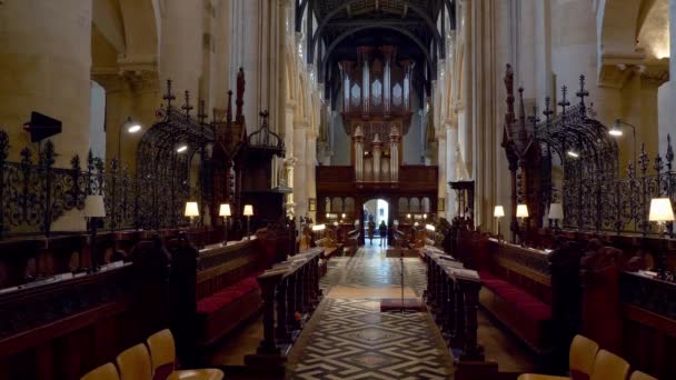 Εκκλησία Του Χριστού Στην Οξφόρδη Οξφόρδη Ηνωμένο Βασίλειο Ιανουαρίου 2020 — Αρχείο Βίντεο