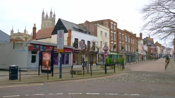 Paisajes Urbanos Gloucester Inglaterra Gloucester Reino Unido Enero 2019 — Vídeos de Stock