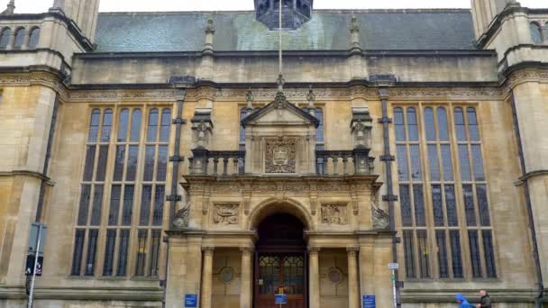 Σχολές Εξετάσεων High Street Στην Οξφόρδη Αγγλία Oxford Ηνωμένο Βασίλειο — Αρχείο Βίντεο