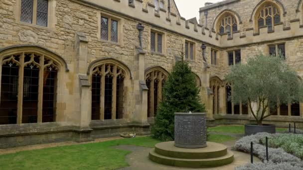 Christ Church Cathedral Oxford University Oxford England Oxford Verenigd Koninkrijk — Stockvideo