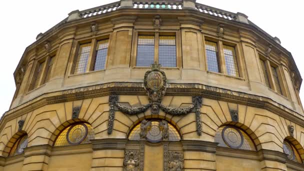 Sheldonian Theatre Oxford England Oxford Förenade Kungariket Januari 2020 — Stockvideo