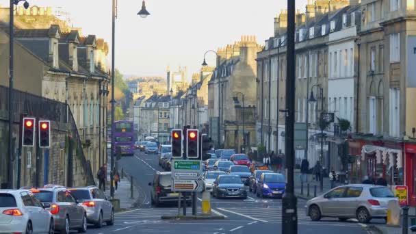 Cityscapes Bath England Bath United Kingdom December 2019 — Stockvideo