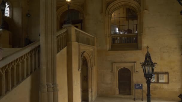 Церковь Христа Оксфордский Университет Оксфорде Англия Оксфорд Великобритания Января 2020 — стоковое видео