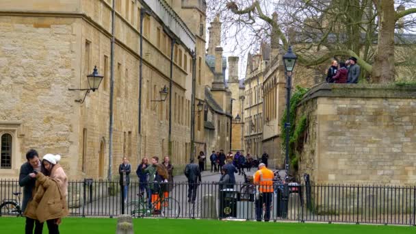 Bodleian Library Oxford Inghilterra Oxford Regno Unito Gennaio 2020 — Video Stock
