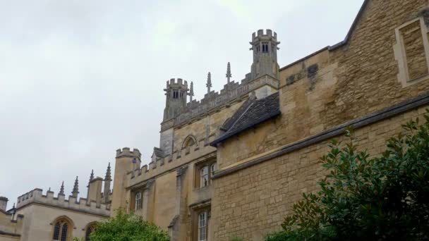 Christ Church Cathedral Oxford University Oxford England Oxford Wielka Brytania — Wideo stockowe