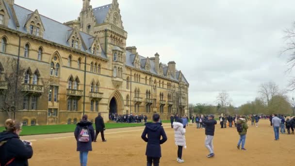 Christ Church Cathedral Oxford University Oxford England Oxford United Kingdom — ストック動画