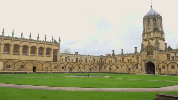 Christ Church Cathedral Oxford University Oxford England Oxford Ηνωμένο Βασίλειο — Αρχείο Βίντεο