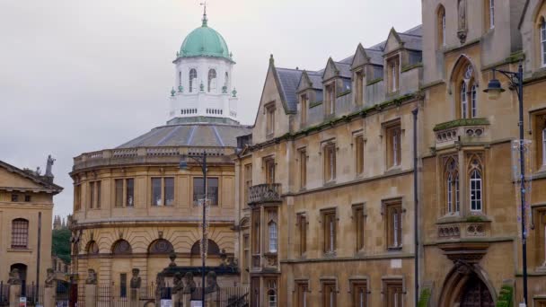 Stadsgezichten Van Oxford Engeland Oxford Verenigd Koninkrijk Januari 2020 — Stockvideo