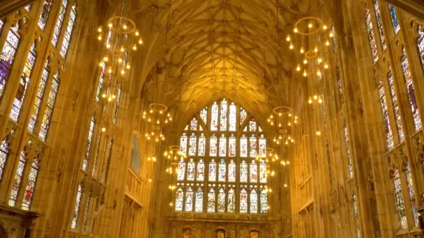 Famous Gloucester Cathedral in England - GLOUCESTER, ENGLAND - JANUARY 1, 2019 — Stockvideo