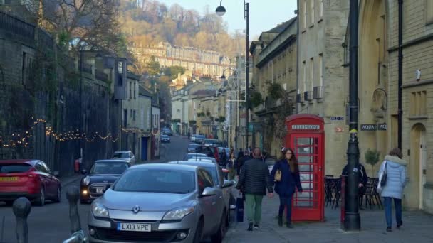 Stadtlandschaften Von Bath England Bath Vereinigtes Königreich Dezember 2019 — Stockvideo