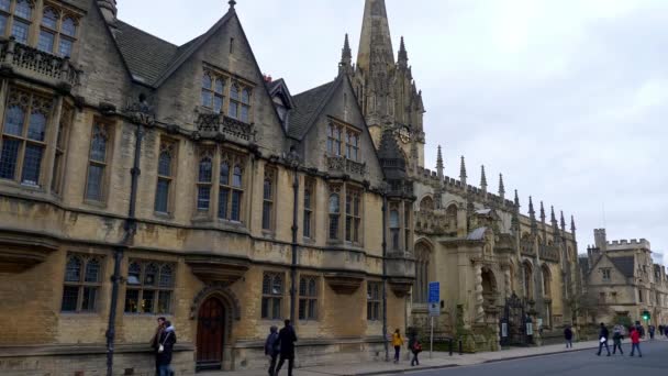 Cityscapes Oxford England Oxford United Kingdom January 2020 — ストック動画