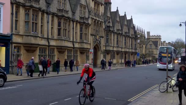Оксфордский Собор Англии Оксфорд Необходимый Кингдом Января 2020 Года — стоковое видео