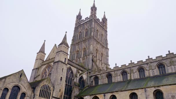 Famosa Catedral de Gloucester na Inglaterra — Vídeo de Stock