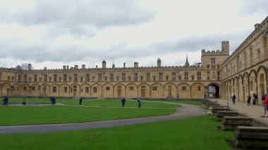 Christ Church Cathedral and Oxford University in Oxford England - OXFORD, ENGLAND - JANUARY 3, 2020