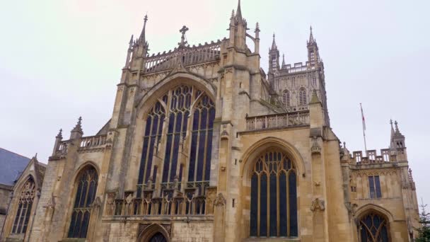 Famosa Catedral de Gloucester na Inglaterra — Vídeo de Stock