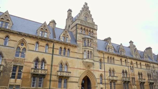Christ Church Cathedral and Oxford University in Oxford England — Stok video