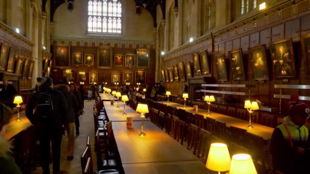 Christ Church Cathedral Oxford University Oxford England Oxford United Kingdom — Stockvideo